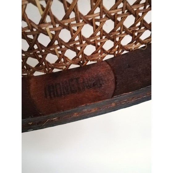Image 1 of Fauteuil Thonet vintage en bois de hêtre et paille, années 1900