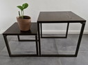 Tables d'appoint vintage, 'Nested Tables', Dark brown - Wenge