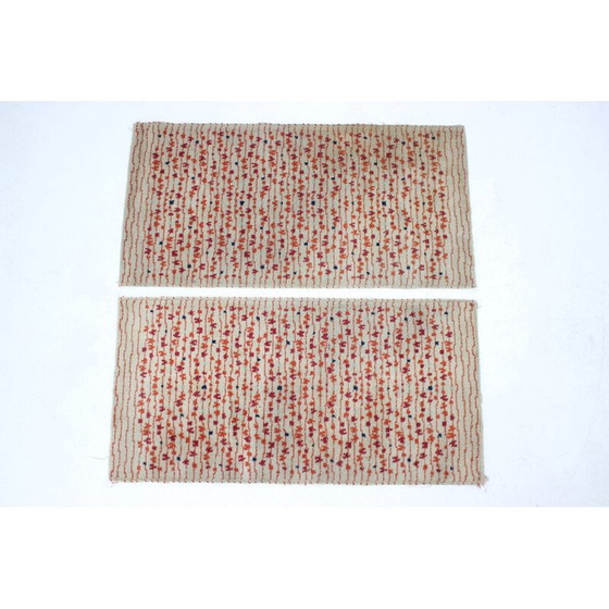 Image 1 of Paire de tapis modernistes abstraits, Tchécoslovaquie 1960