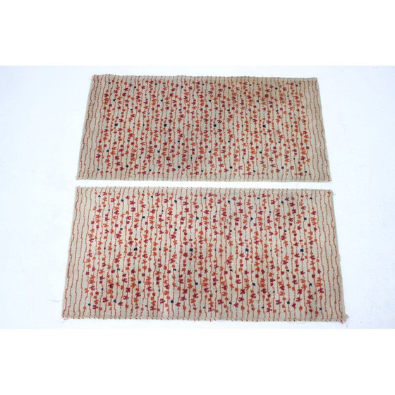Image 1 of Paire de tapis modernistes abstraits, Tchécoslovaquie 1960