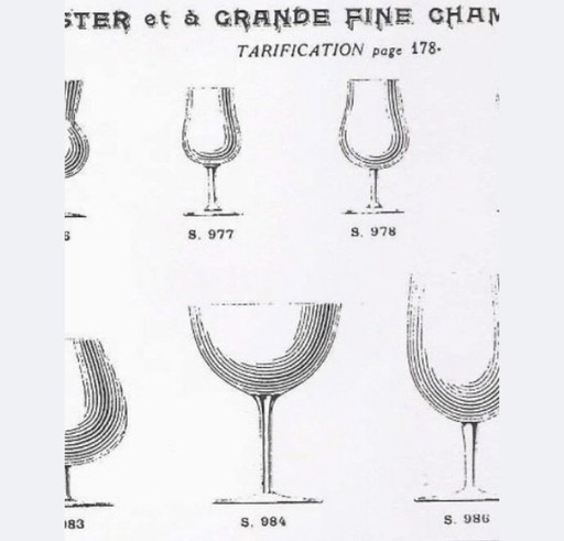 2 coupes à champagne de dégustation Baccarat