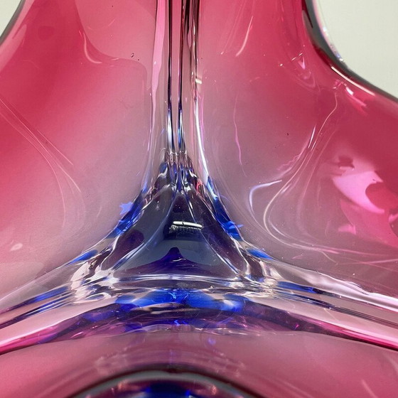 Image 1 of Centre de table vintage en verre de Murano pour Fratelli Toso, Italie, années 1970