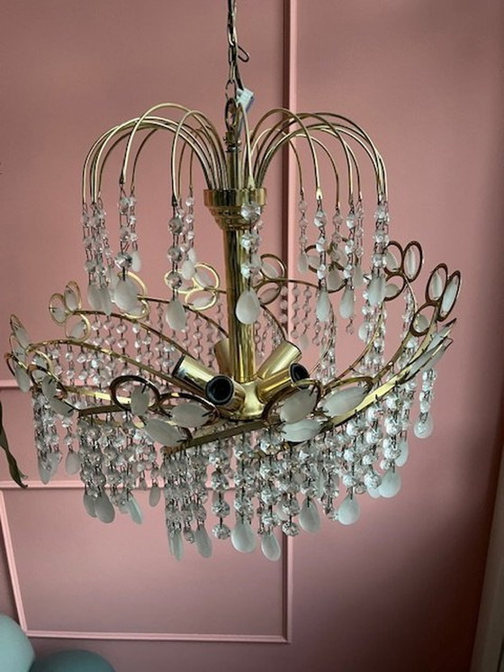Image 1 of Lustre italien vintage en forme de tourbillon