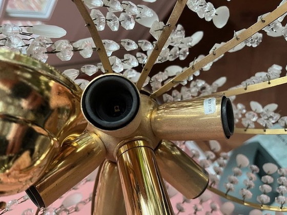 Image 1 of Lustre italien vintage en forme de tourbillon