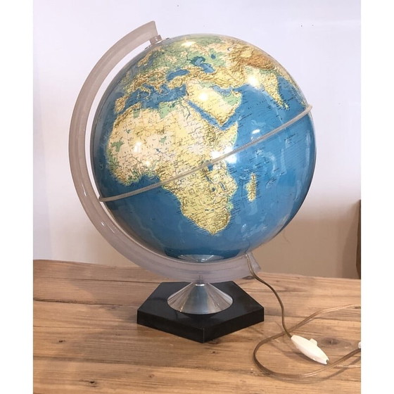 Image 1 of Globe terrestre vintage, 1972