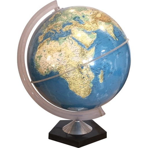 Globe terrestre vintage, 1972