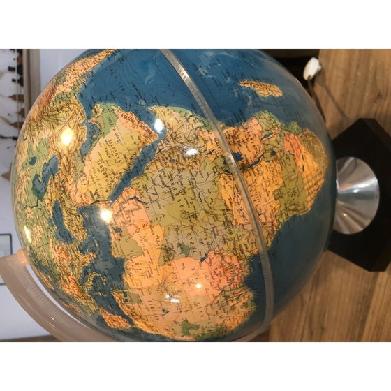 Image 1 of Globe terrestre vintage, 1972