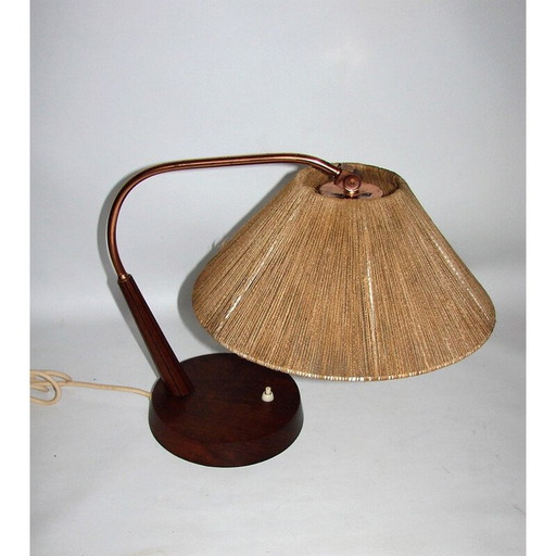 Lampe de table vintage "Tamde" en laiton cuivré, Suisse 1960