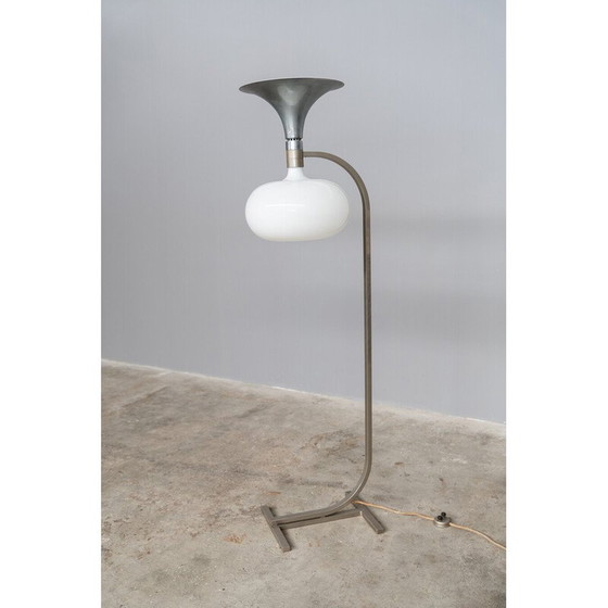 Image 1 of Lampadaire vintage Sirrah en verre et acier par Franco Albini et Franca Helg, 1969