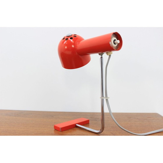 Image 1 of Lampe de table orange vintage par Josef Hůrka pour Napako, 1970