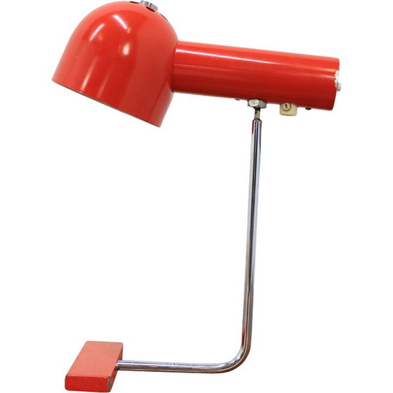 Image 1 of Lampe de table orange vintage par Josef Hůrka pour Napako, 1970