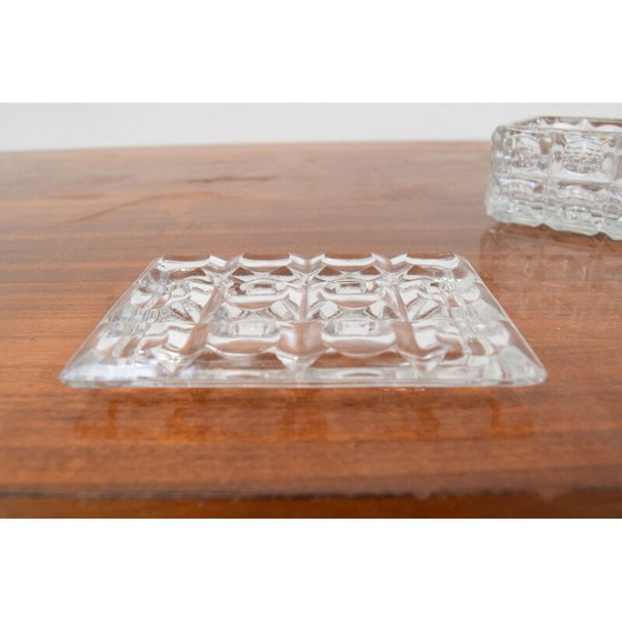 Image 1 of Sucrier en verre vintage, Tchécoslovaquie 1960