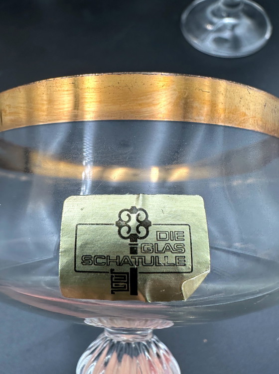 Image 1 of 1960s Champagne Coupe Glasses Germany