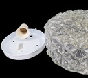2120 Plafonnier vintage en verre transparent