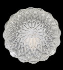 2120 Plafonnier vintage en verre transparent