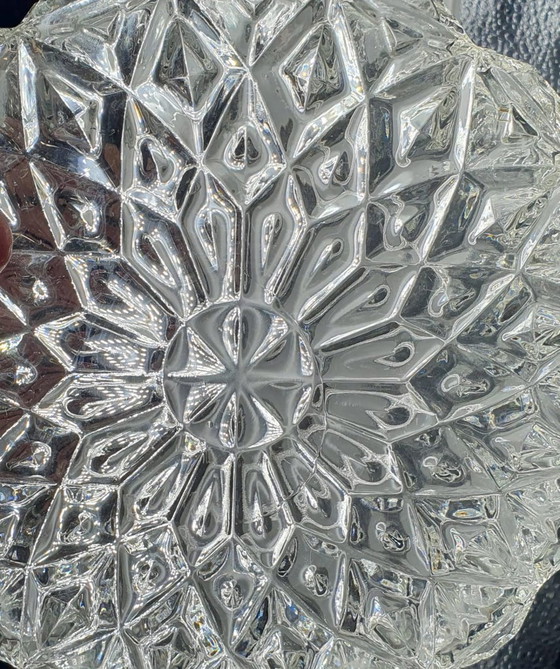 Image 1 of 2120 Plafonnier vintage en verre transparent