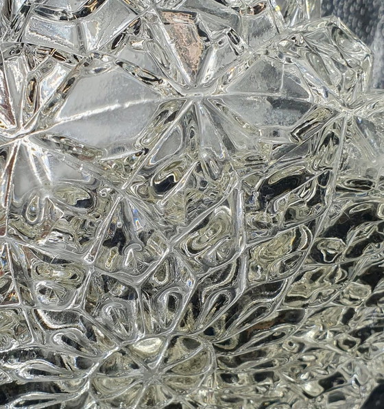 Image 1 of 2120 Plafonnier vintage en verre transparent