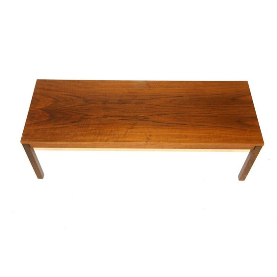 Image 1 of Banc minimaliste vintage en noyer, Suède 1960