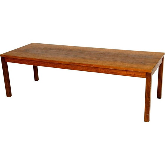 Image 1 of Banc minimaliste vintage en noyer, Suède 1960