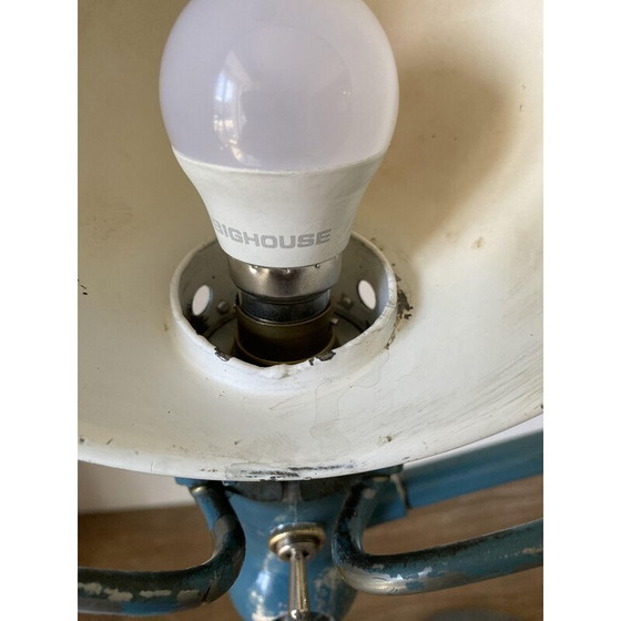 Image 1 of Lampe de bureau vintage industrielle en aluminium Jieldé par Jean Louis Domecq