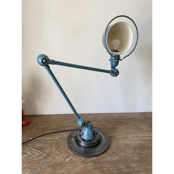 Image 1 of Lampe de bureau vintage industrielle en aluminium Jieldé par Jean Louis Domecq