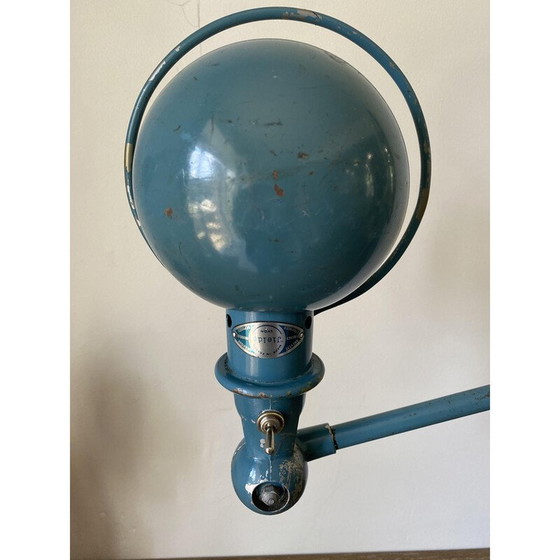 Image 1 of Lampe de bureau vintage industrielle en aluminium Jieldé par Jean Louis Domecq
