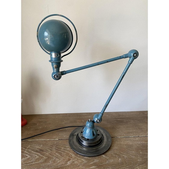 Image 1 of Lampe de bureau vintage industrielle en aluminium Jieldé par Jean Louis Domecq
