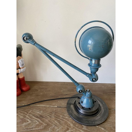 Image 1 of Lampe de bureau vintage industrielle en aluminium Jieldé par Jean Louis Domecq
