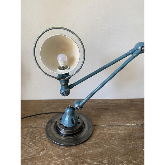 Image 1 of Lampe de bureau vintage industrielle en aluminium Jieldé par Jean Louis Domecq
