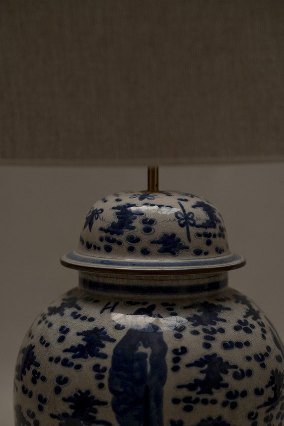 Image 1 of Lampes de table chinoises bleu et blanc