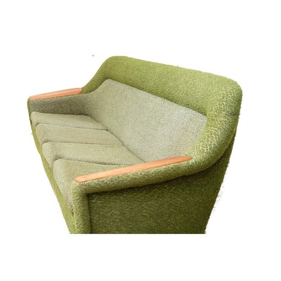 Image 1 of Canapé vintage norvégien en boucle olive, 1970