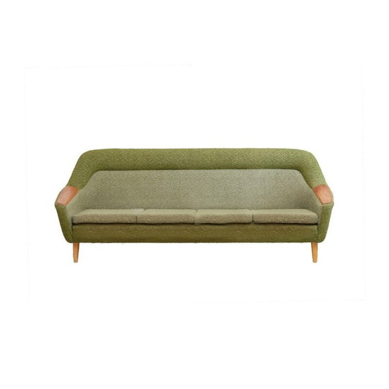 Image 1 of Canapé vintage norvégien en boucle olive, 1970