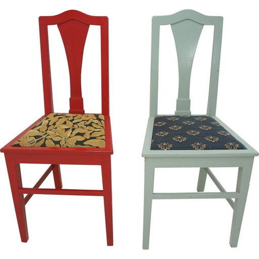 Paire de chaises de salle à manger du milieu du siècle dernier, 1960