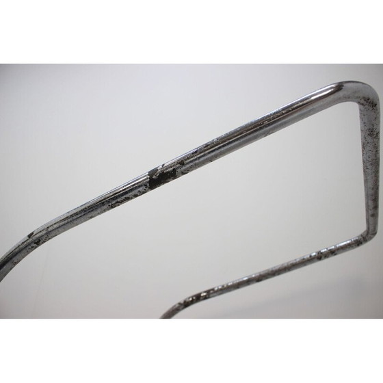 Image 1 of Chaise vintage pour Mücke Melder en fer et tissu 1930