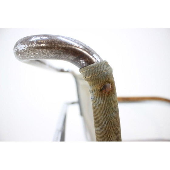 Image 1 of Chaise vintage pour Mücke Melder en fer et tissu 1930