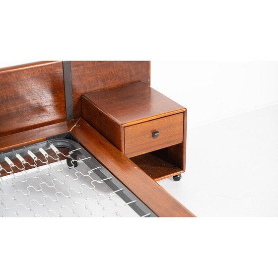 Image 1 of Lit de jour vintage avec tables de chevet par Fabio Lenci pour Bernini, Italie 1970