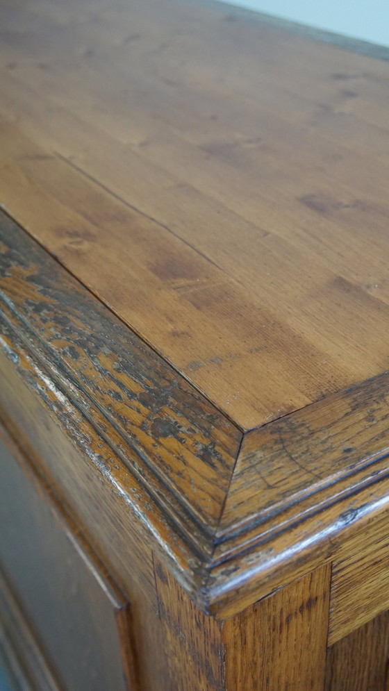 Image 1 of Comptoir/table en bois sur roulettes