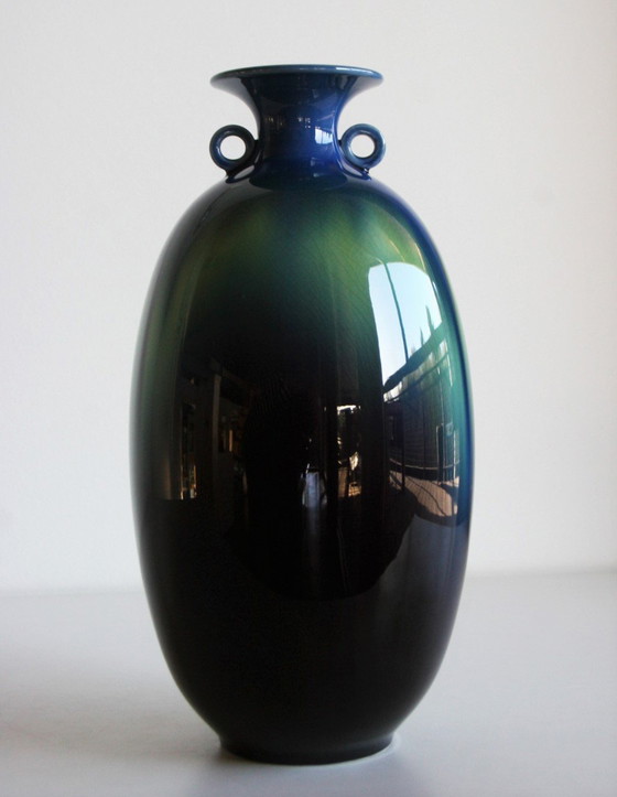 Image 1 of Tokuda Yasokichi Iii Vase en porcelaine à glaçure colorée