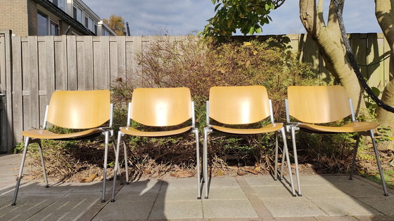 Image 1 of 4X Castelli Design Chairs Dsc 106 Vintage Piretti Chair