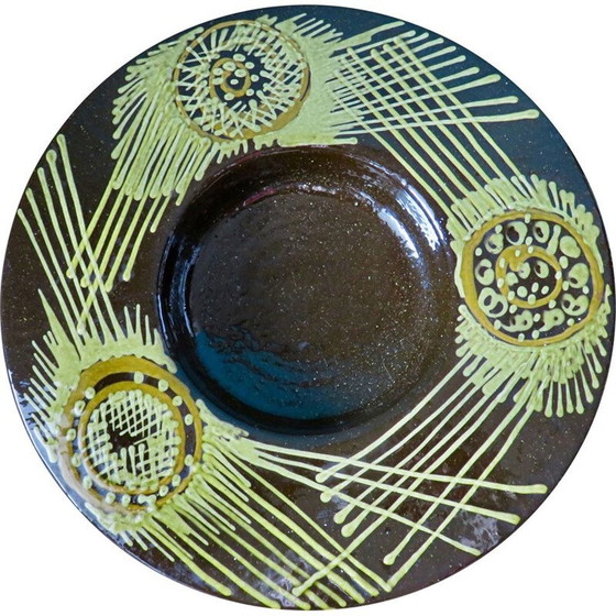 Image 1 of Plat vintage en grès d'Olle Alberius, Suède 1965