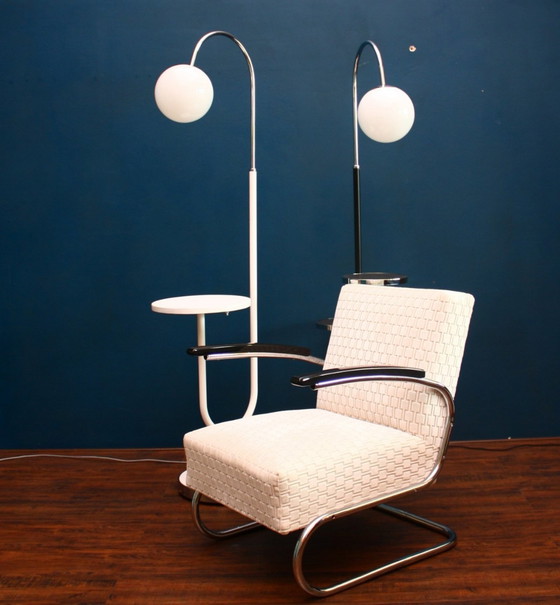 Fauteuil fonctionnaliste, restauré, Bauhaus – Kovona, Chrome, Metal (photo 6 of 6)
