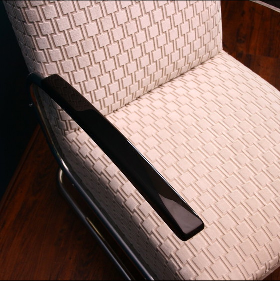 Fauteuil fonctionnaliste, restauré, Bauhaus – Kovona, Chrome, Metal (photo 5 of 6)