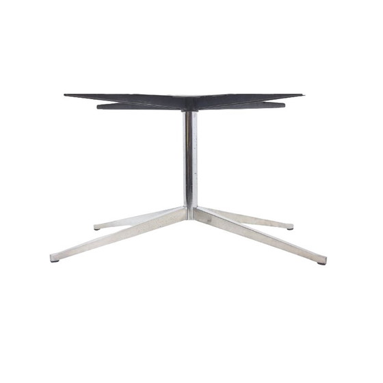 Image 1 of Table vintage en marbre et métal chromé par Florence Knoll pour Knoll, 1970