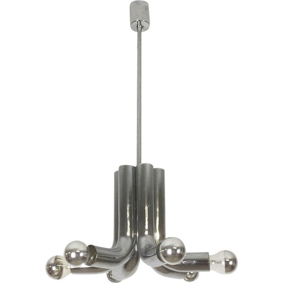 Image 1 of Suspension Spoutnik chromée moderniste par Cosack Lights, Allemagne - années 1960