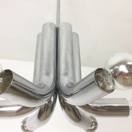 Image 1 of Suspension Spoutnik chromée moderniste par Cosack Lights, Allemagne - années 1960