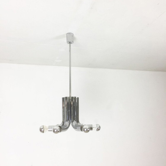 Image 1 of Suspension Spoutnik chromée moderniste par Cosack Lights, Allemagne - années 1960