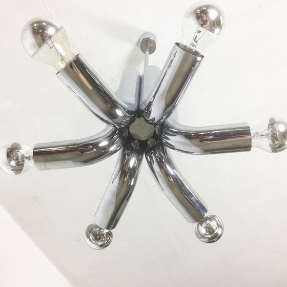 Image 1 of Suspension Spoutnik chromée moderniste par Cosack Lights, Allemagne - années 1960