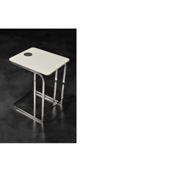 Image 1 of Paire de tables basses blanches italiennes Carlotta par Antonio Citterio pour Flexform, 1997