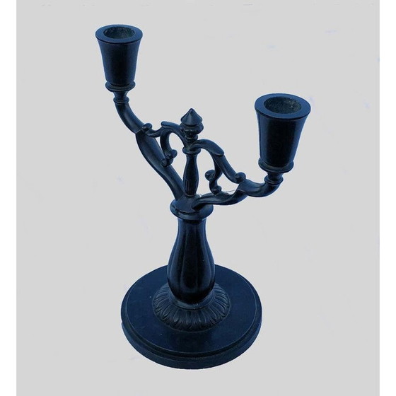 Image 1 of Bougeoir Vintage Art Déco à deux bras par Just Andersen, Danemark 1930