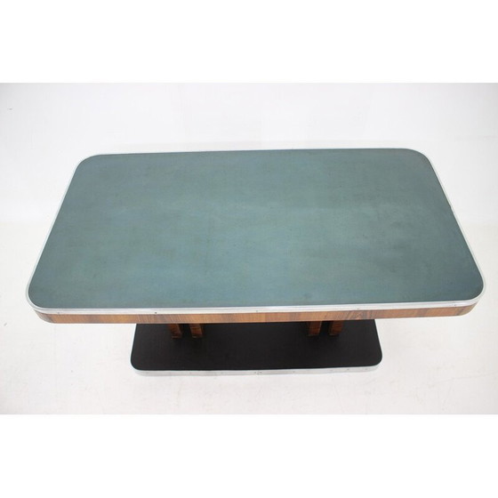 Image 1 of Table vintage Art Déco en noyer, Tchécoslovaquie 1930